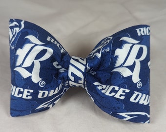Rice University bow collar accessories