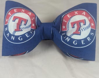 Texas Rangers bow collar accessories