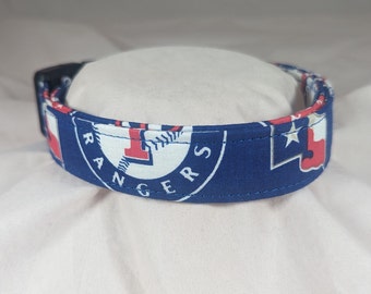 Texas Rangers pet, dog or cat collar.