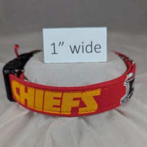 Kansas City Chiefs dog, cat or pet collar. image 3