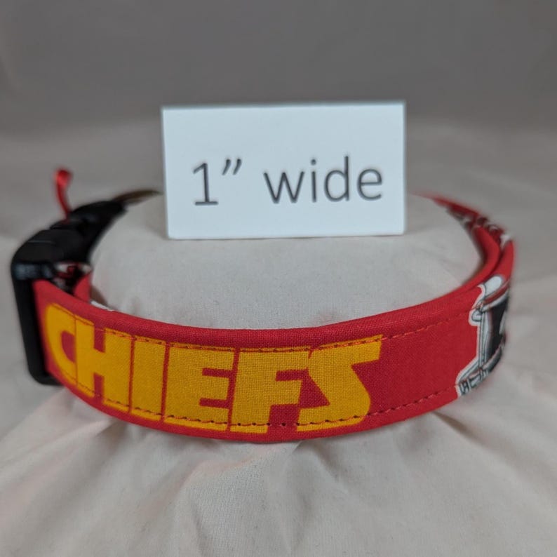 Kansas City Chiefs dog, cat or pet collar. image 3