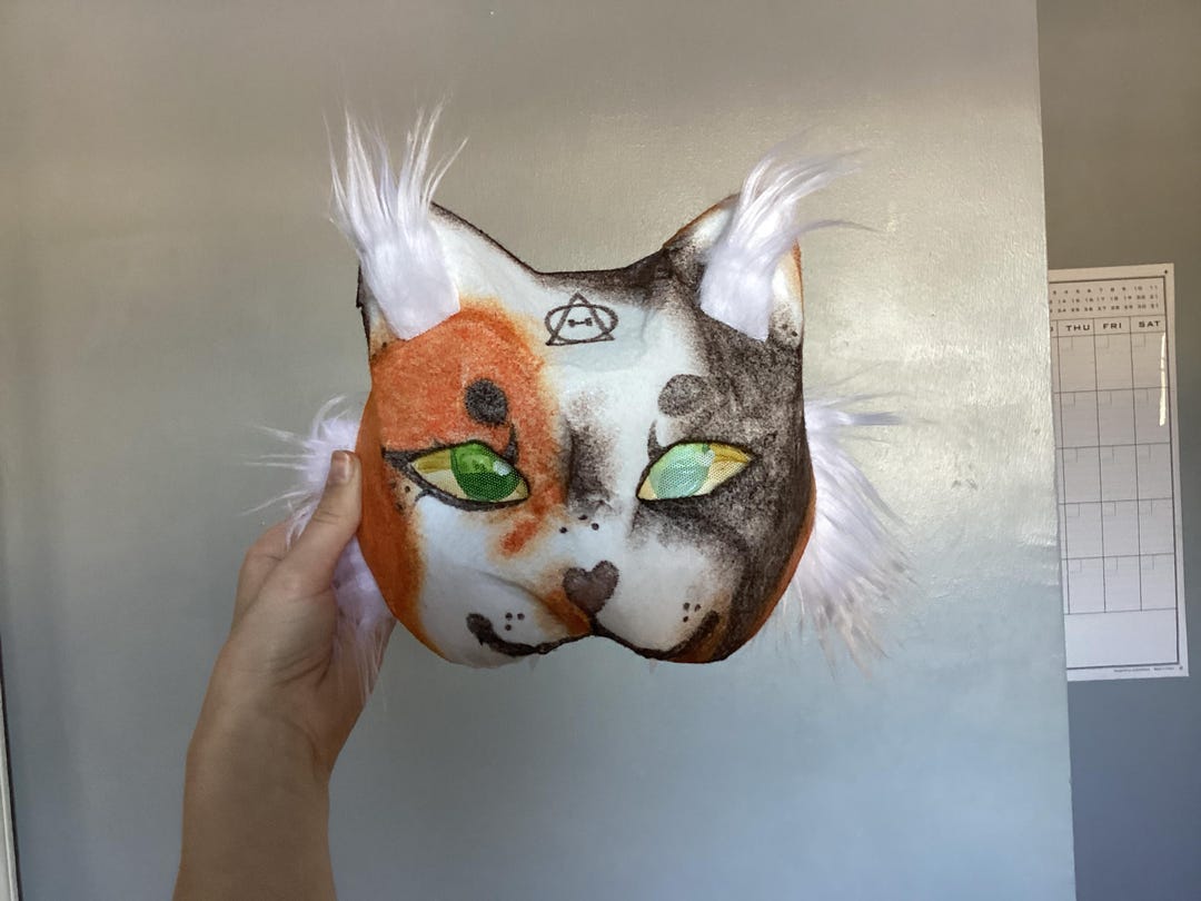 One-of-a-kind Calico Cat Therian Masks (each One is Unique!) - Etsy