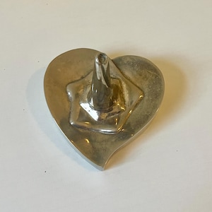Vintage Heart Shaped Davco Silver-plated Ring Holder Dish Birthday Gift for Her Anniversary Gift Silver Home Decor Unique Gift Idea