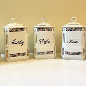 Victoria Czechoslovakia Canister Set - Etsy