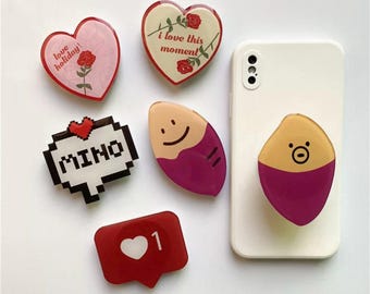 SPECIAL*Cute Phone Grip Holder| Give it a LIKE  | Universal Fit Phone Holders -stick on |Phone Stand Mount| Griptok| Phone Accessories