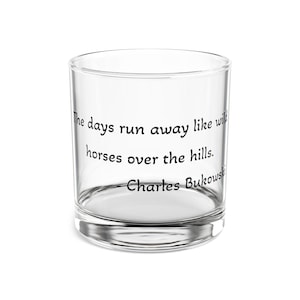 Personalized 10oz Rocks Glass - Wild Horses Inspired, Etched Whiskey Tumbler, Home Bar Gift, Birthday, Wedding, Anniversary