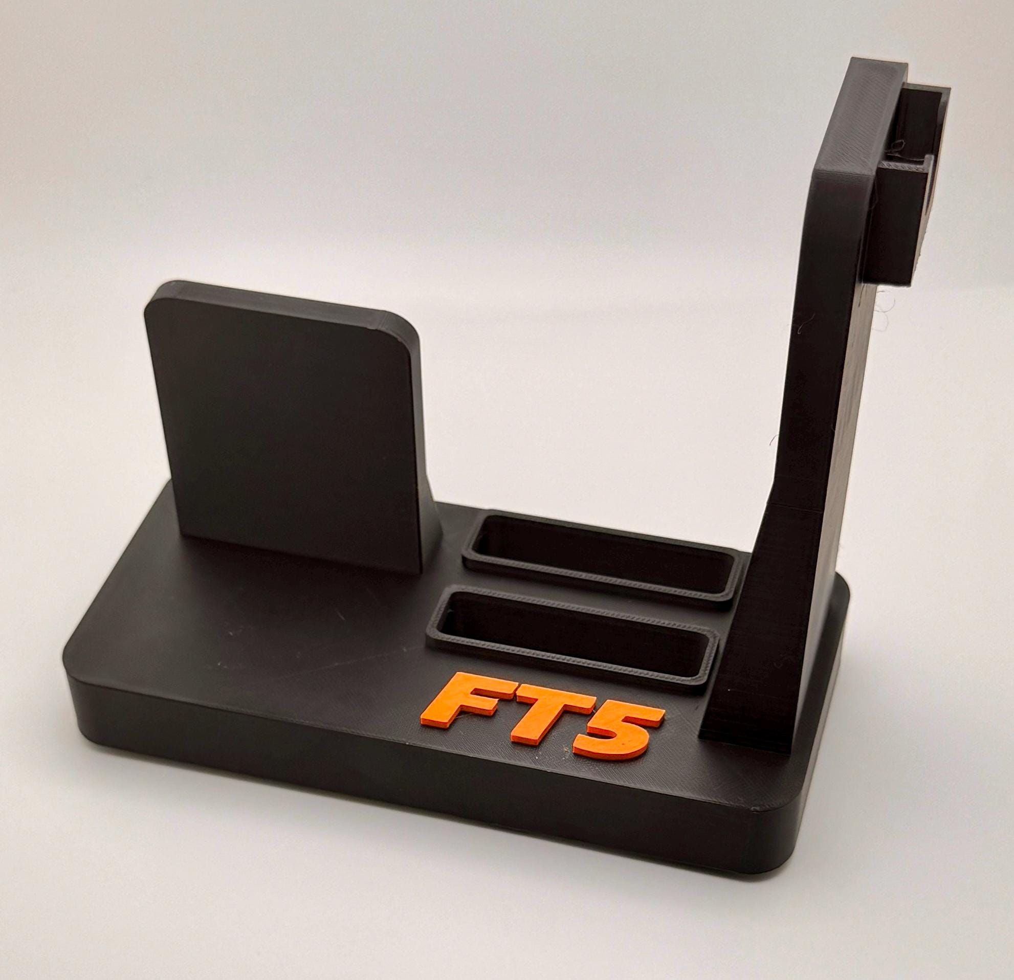 Yaesu FT5D Radio Stand: Rugged 3D Printed Desktop Holder With