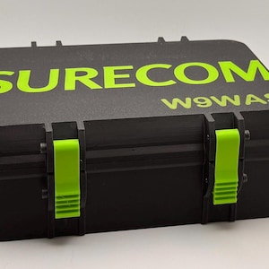 Étui pour mesureur de ROS SW-102 SW-33 Surecom - Boîte de rangement protectrice imprimée en 3D avec compartiment dans le couvercle - Couleurs personnalisées - Cahier et crayon gratuits inclus