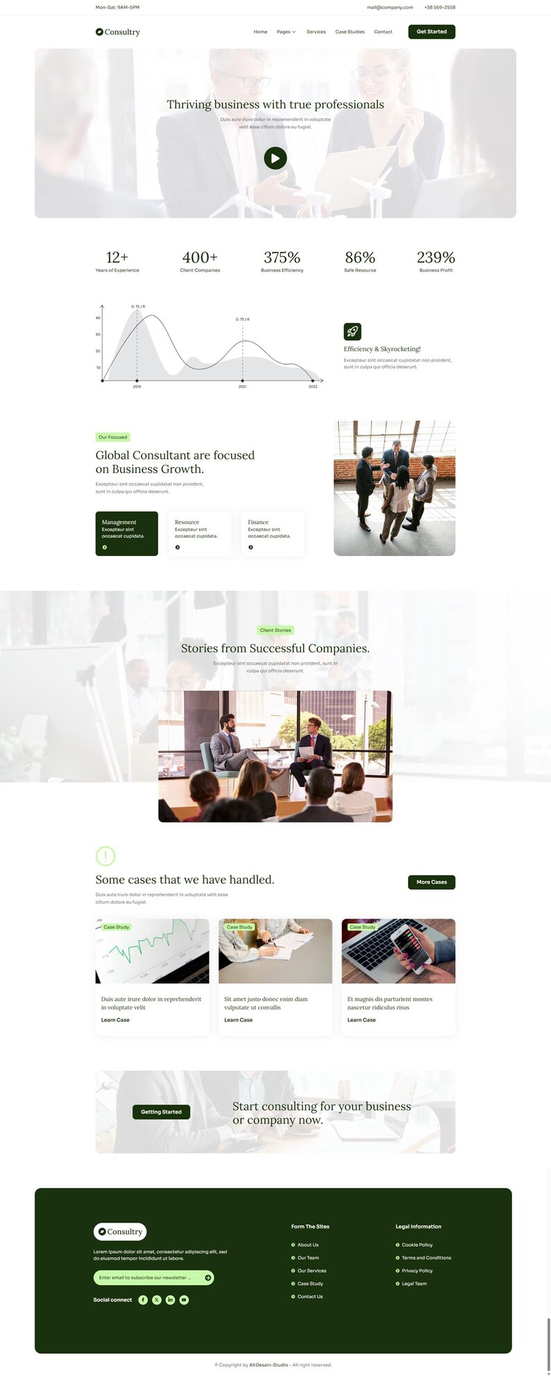 WordPress Elementor-mallpaket för företagsrådgivning | Webbdesign för företag, finans och byråer | Responsivt och redigerbart bild 3