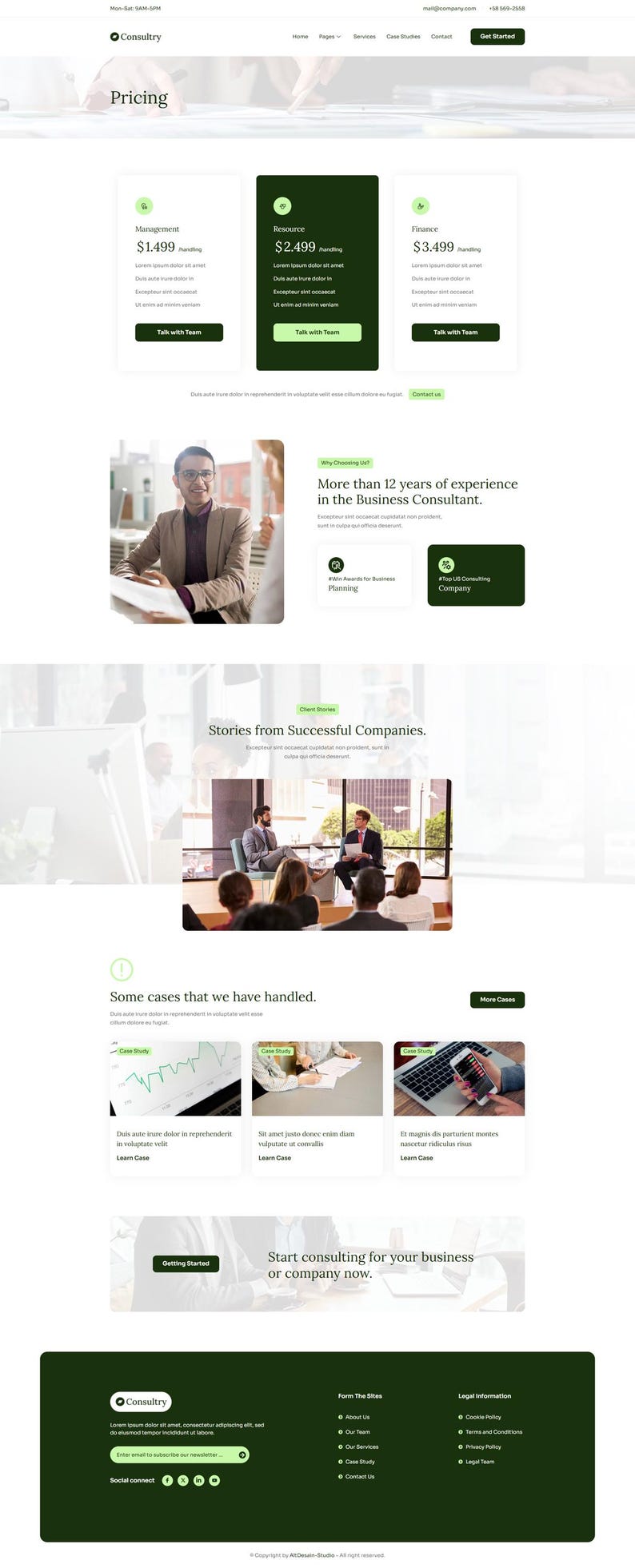 WordPress Elementor-mallpaket för företagsrådgivning | Webbdesign för företag, finans och byråer | Responsivt och redigerbart bild 6