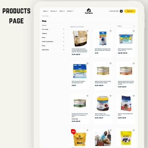 WordPress-tema för djuraffär, WooCommerce-mall för djuraffär, Elementor Pro-webbdesign för djurvård, webbplatsmall för hundtrimning och veterinärklinik bild 5