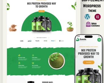 Tema de WordPress para salud, suplementos y bienestar: pérdida de peso, dieta, mejora corporal, belleza, fitness y diseño adaptable.