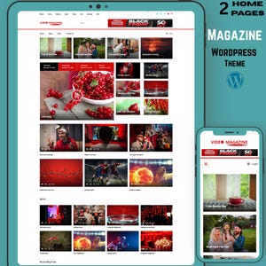 Modern Video Magazine WordPress Theme for News, Blog & Entertainment | Elementor Responsive Movie And Fashion Site Template