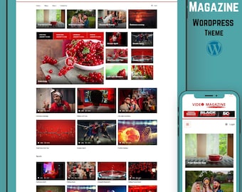 Tema de WordPress para revista de video moderna, noticias, blogs y entretenimiento. Plantilla adaptable a Elementor para sitios de cine y moda.