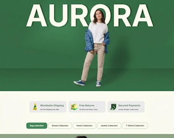 Kit de plantillas Elementor para tiendas de moda en WordPress, diseño de sitios web de comercio electrónico para boutiques de ropa, diseños modernos, diseños de tiendas minoristas en línea.