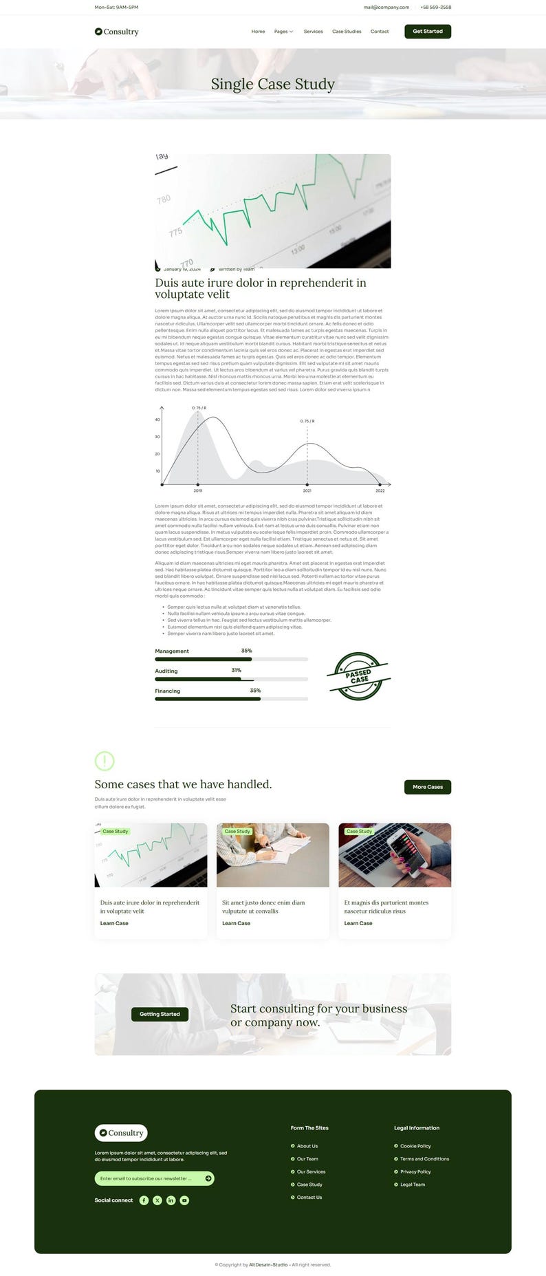 WordPress Elementor-mallpaket för företagsrådgivning | Webbdesign för företag, finans och byråer | Responsivt och redigerbart bild 5