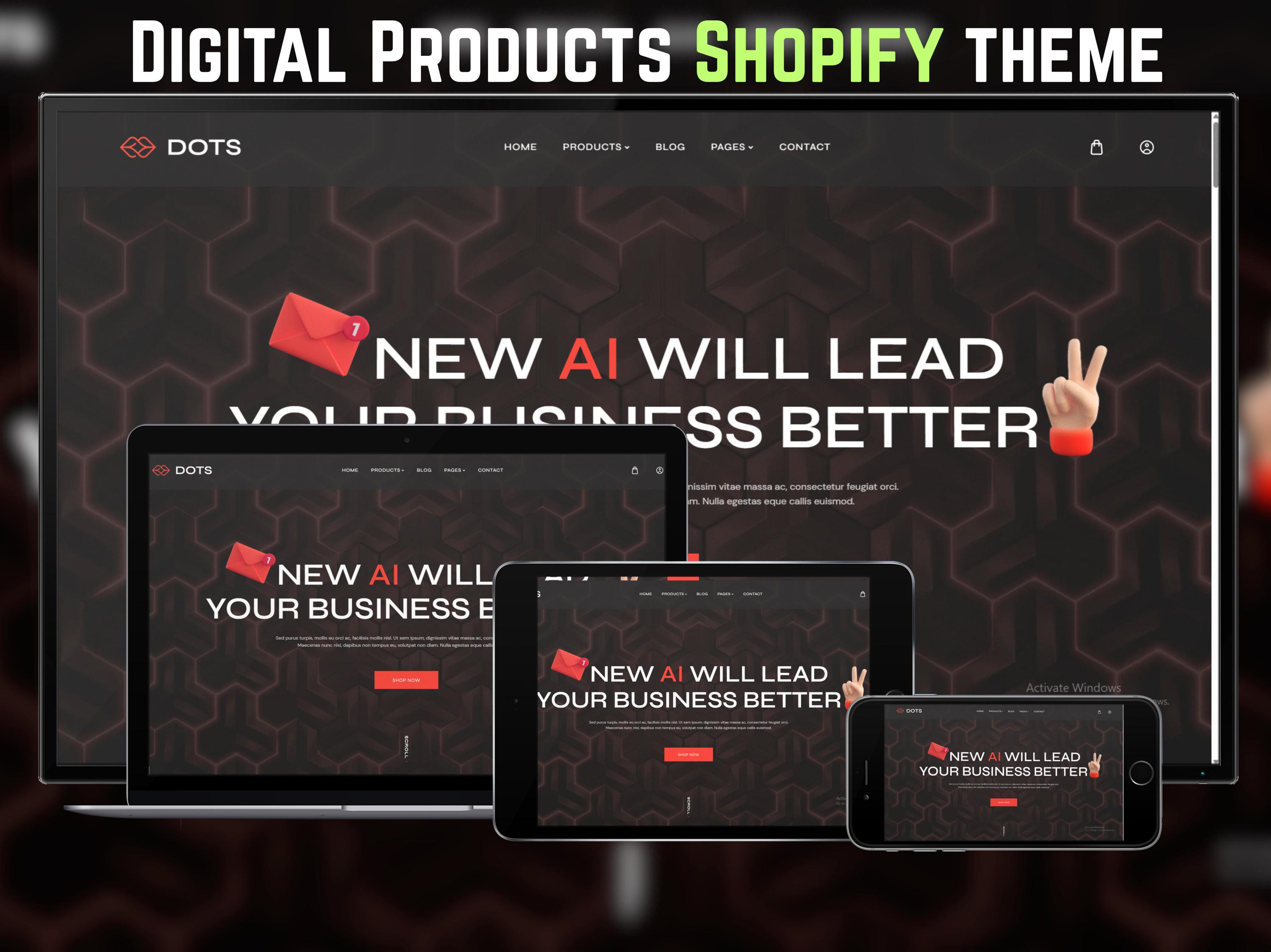 Modern Responsive Shopify Theme Software, Startup, App, Cloud Hosting, Digital Agency, Business Portfolio, Services & Marketing