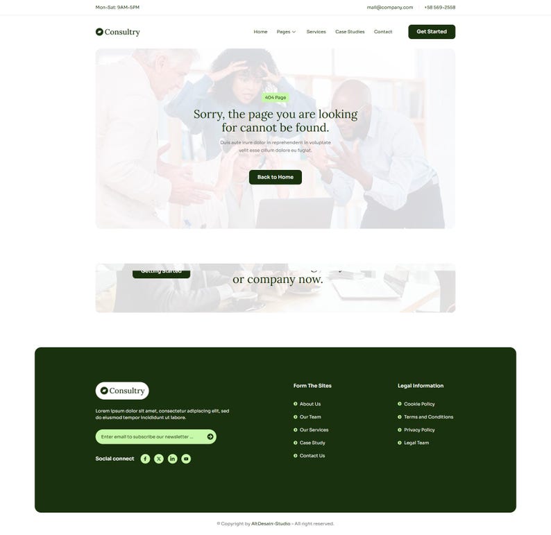 WordPress Elementor-mallpaket för företagsrådgivning | Webbdesign för företag, finans och byråer | Responsivt och redigerbart bild 10