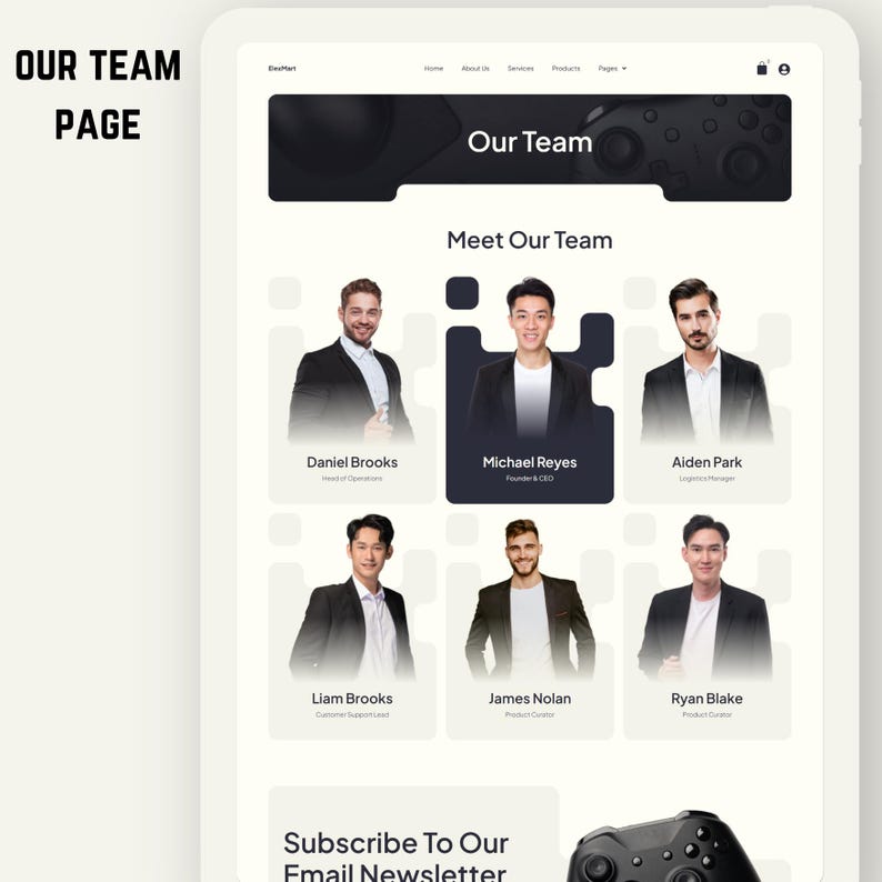 Kit de plantillas Elementor para tiendas de electrónica y comercio electrónico en WordPress, diseños para tiendas de tecnología, páginas web para tiendas de gadgets, plantillas web, diseño de sitios web imagen 8