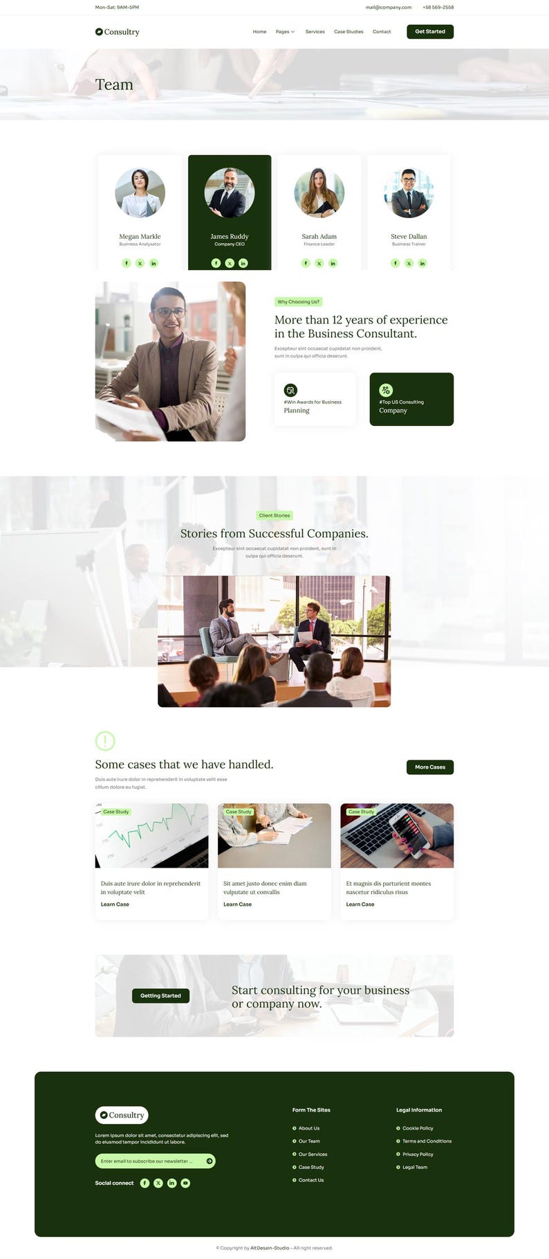 WordPress Elementor-mallpaket för företagsrådgivning | Webbdesign för företag, finans och byråer | Responsivt och redigerbart bild 8