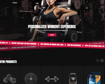 Gym & Fitness Shopify Theme | Workout Equipment Store, Sports Nutrition, Dumbbells Shop, Bodybuilding And Fitness eCommerce