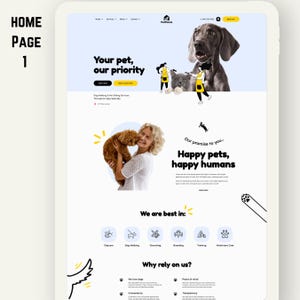 WordPress-tema för djuraffär, WooCommerce-mall för djuraffär, Elementor Pro-webbdesign för djurvård, webbplatsmall för hundtrimning och veterinärklinik bild 4