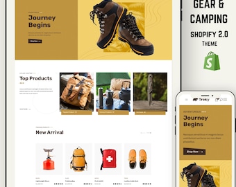 Adventure Gear & Camping Shopify 2.0 Theme | Camping Gear | Travel Store | Mountain Amd Adventure Equipment Shop