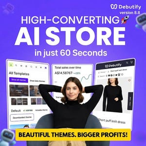 Forfait entreprise pour le thème Debutify 8.8 pour Shopify | Paiement unique à vie | Design Shopify premium réactif
