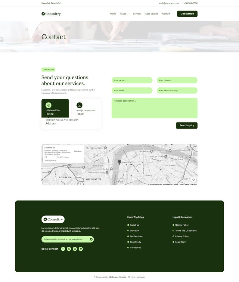 WordPress Elementor-mallpaket för företagsrådgivning | Webbdesign för företag, finans och byråer | Responsivt och redigerbart bild 9