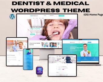 Professional Dental & Medical WordPress Theme – Dentist Clinic, Healthcare, Orthodontist, and Medical Practice Website Template