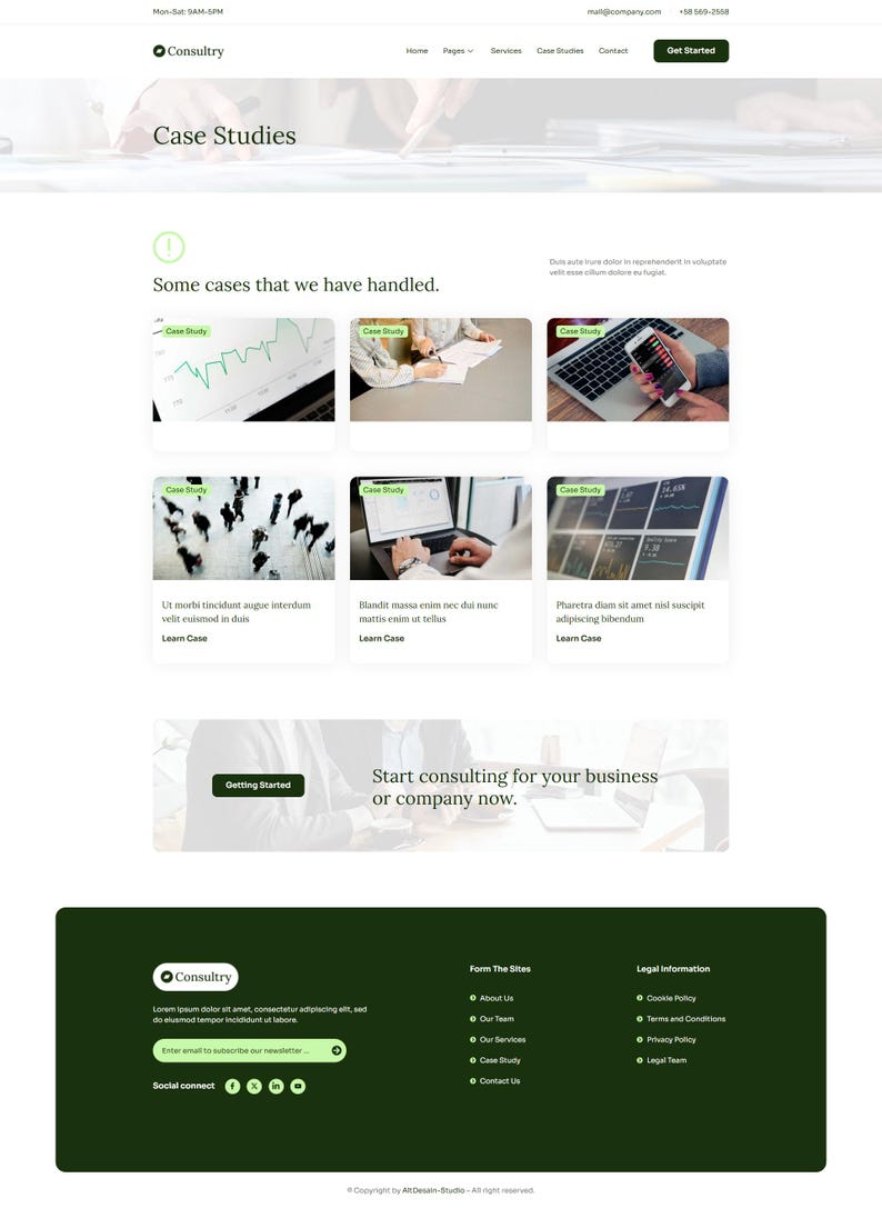 WordPress Elementor-mallpaket för företagsrådgivning | Webbdesign för företag, finans och byråer | Responsivt och redigerbart bild 4
