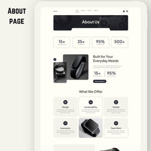 Kit de plantillas Elementor para tiendas de electrónica y comercio electrónico en WordPress, diseños para tiendas de tecnología, páginas web para tiendas de gadgets, plantillas web, diseño de sitios web imagen 4