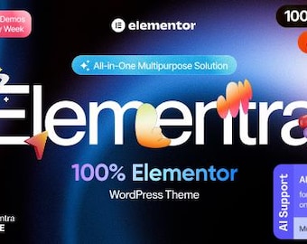 Elementra WordPress Theme – Latest Version (v1.0.8), Fast Loading, Responsive, SEO-Friendly, Gutenberg Ready Premium Template