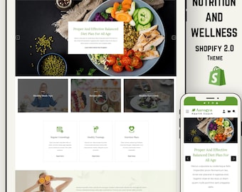 Health, Nutrition & Wellness Shopify 2.0 Theme | Fitness, Organic Food, Medical And Supplement Store | Responsive eCommerce Template