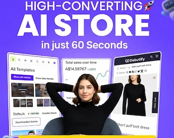 Tema Shopify Debutify 8.1, Plan Empresarial / Pago único de por vida / Diseño premium responsivo de Shopify