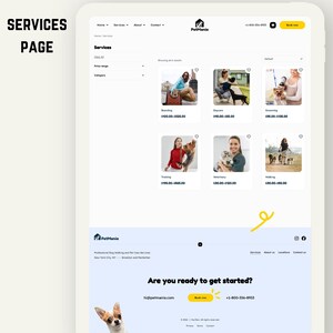 WordPress-tema för djuraffär, WooCommerce-mall för djuraffär, Elementor Pro-webbdesign för djurvård, webbplatsmall för hundtrimning och veterinärklinik bild 7