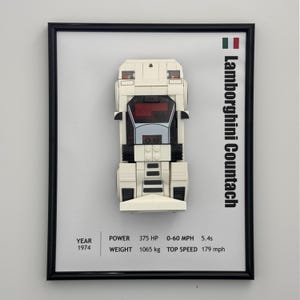 Lamborghini Countach LEGO Speed Champions Display Frame