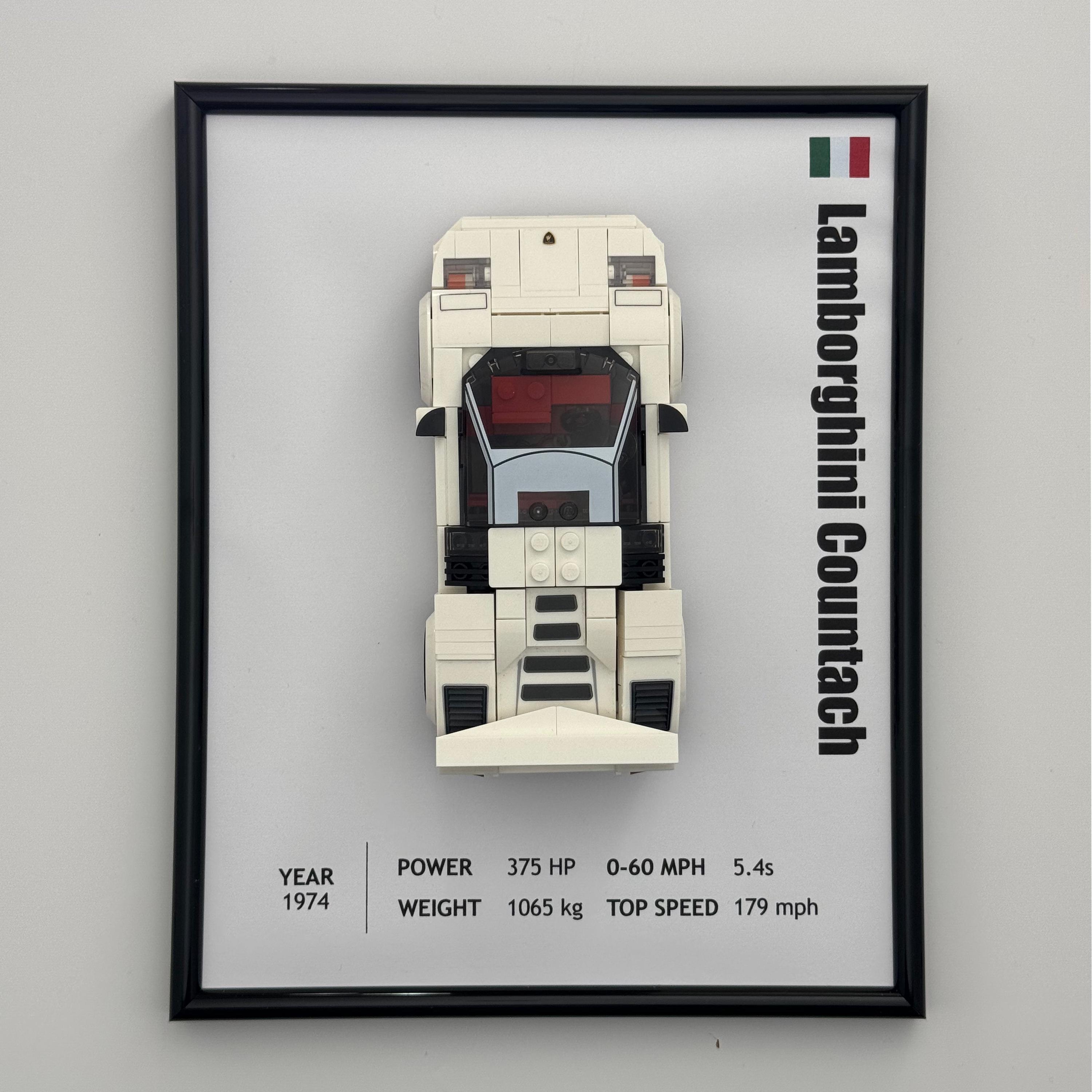 Lamborghini Countach LEGO Speed Champions Display Frame - Etsy