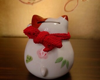 ヴィンテージ招き猫貯金箱：日本の招き猫の置物 - Etsy Israel