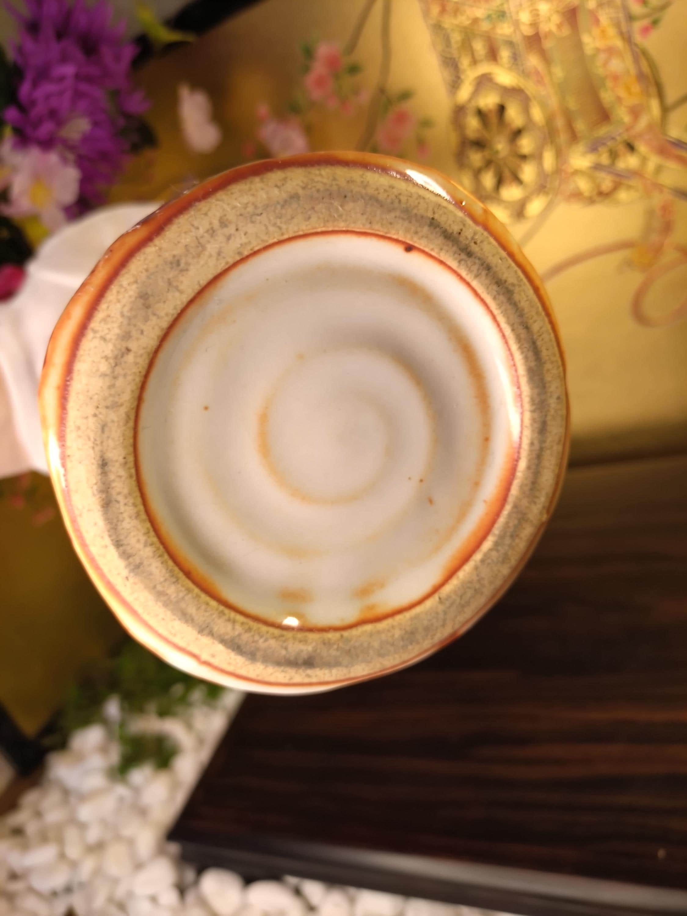 ヴィンテージ志野焼花瓶：素朴な竹製生け花陶器 - Etsy Israel