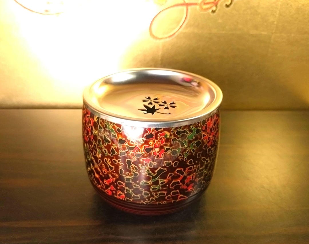 Nuri Tea Vintage Tsugaru Nuri Kensui Tea Bowl, Japanese Lacquerware, Matcha ...