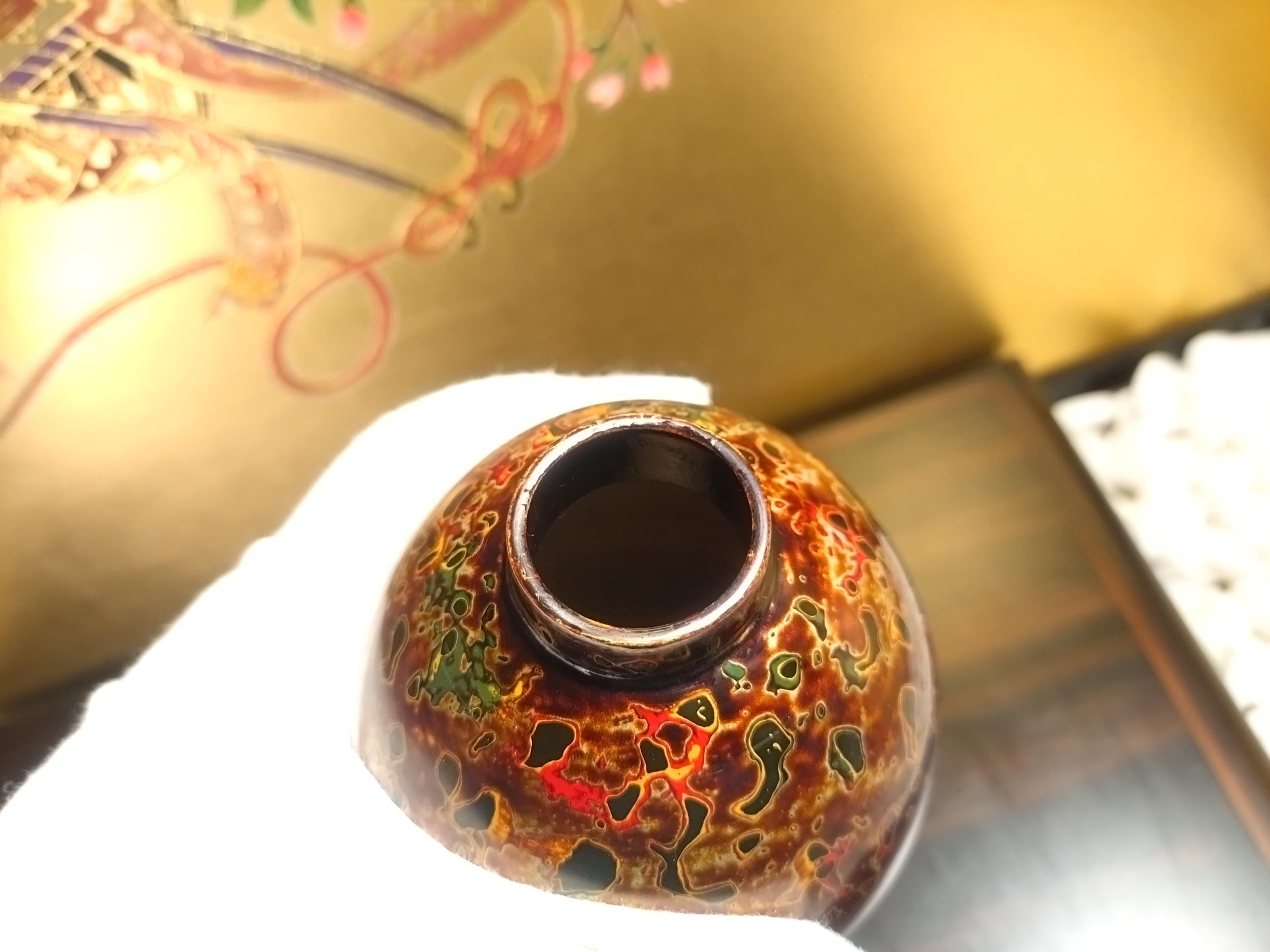 ビンテージ 津軽塗 茶筒 茄子型 唐巻文様 - Etsy 日本