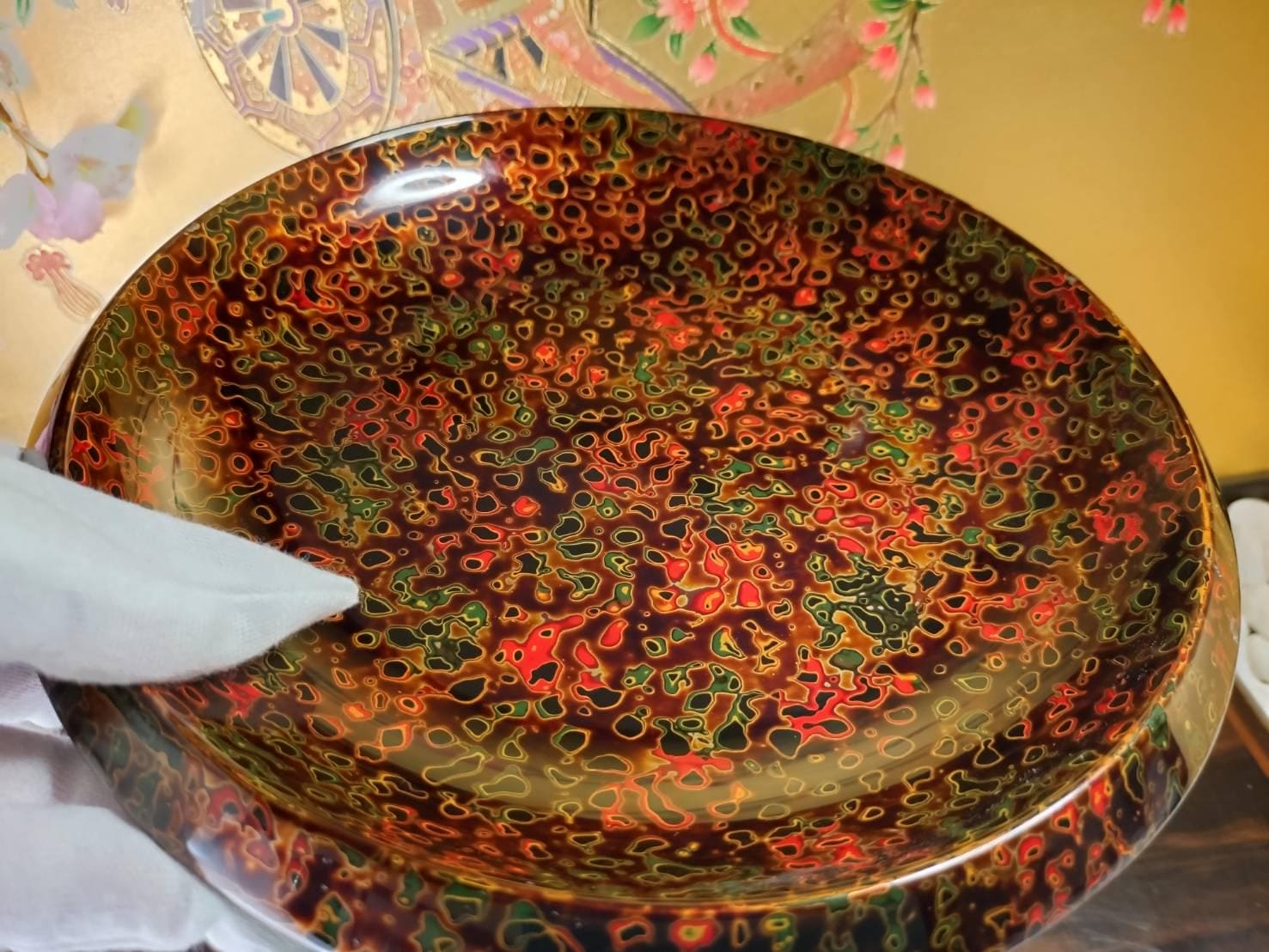 Vintage Tsugaru Nuri Wooden Candy Dish Bowl Japan Handcrafted