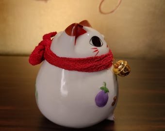 ヴィンテージ日本製招き猫陶器貯金箱 – 幸運の猫の置物 - Etsy 日本