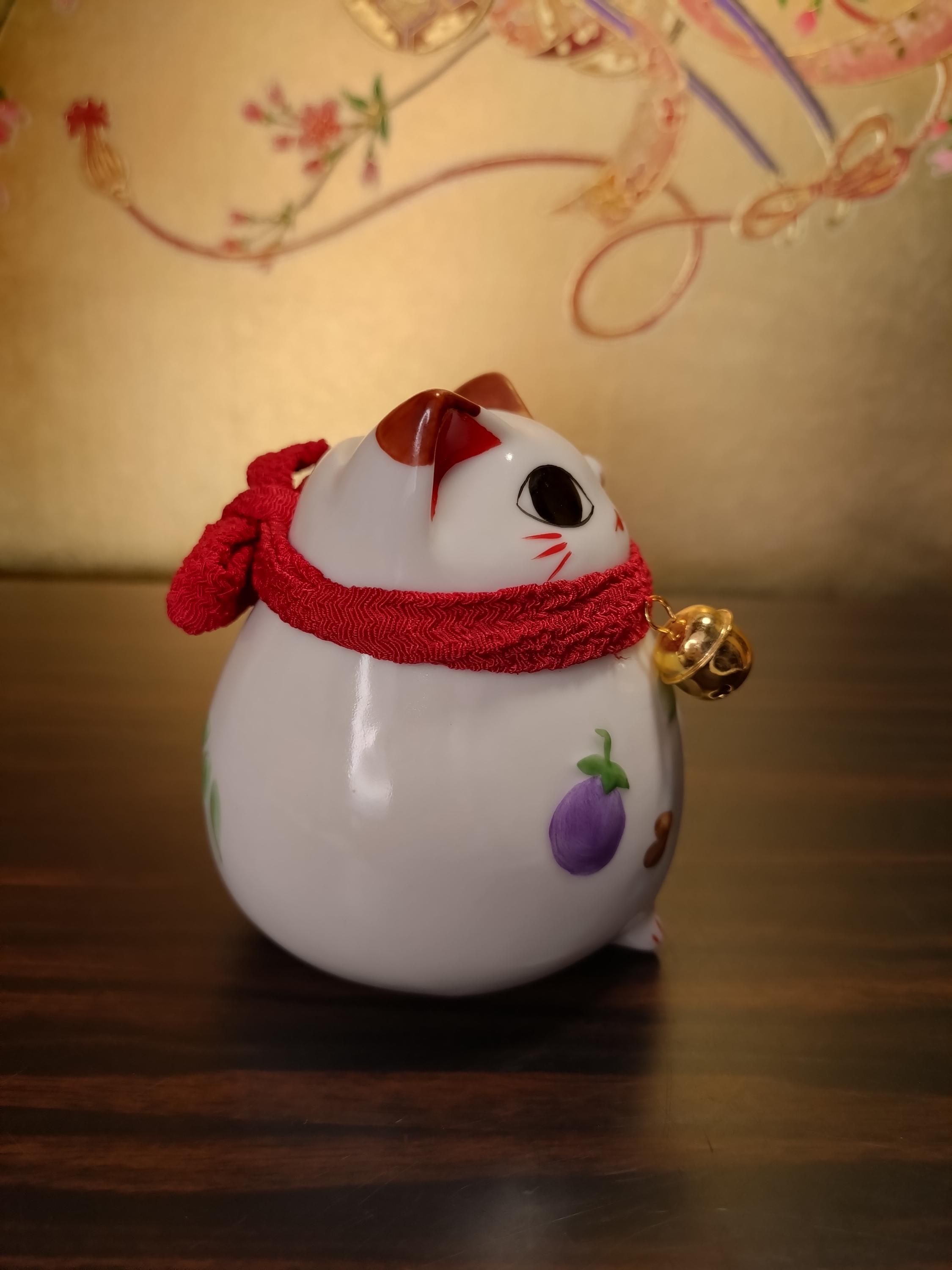ヴィンテージ招き猫貯金箱：日本の招き猫の置物 - Etsy