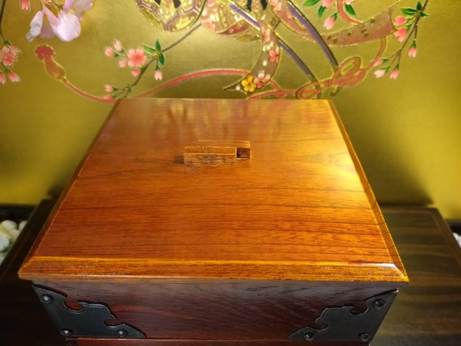 Vintage Japanese Wooden Stacking Box | 1960s Bento-style Decor - Etsy