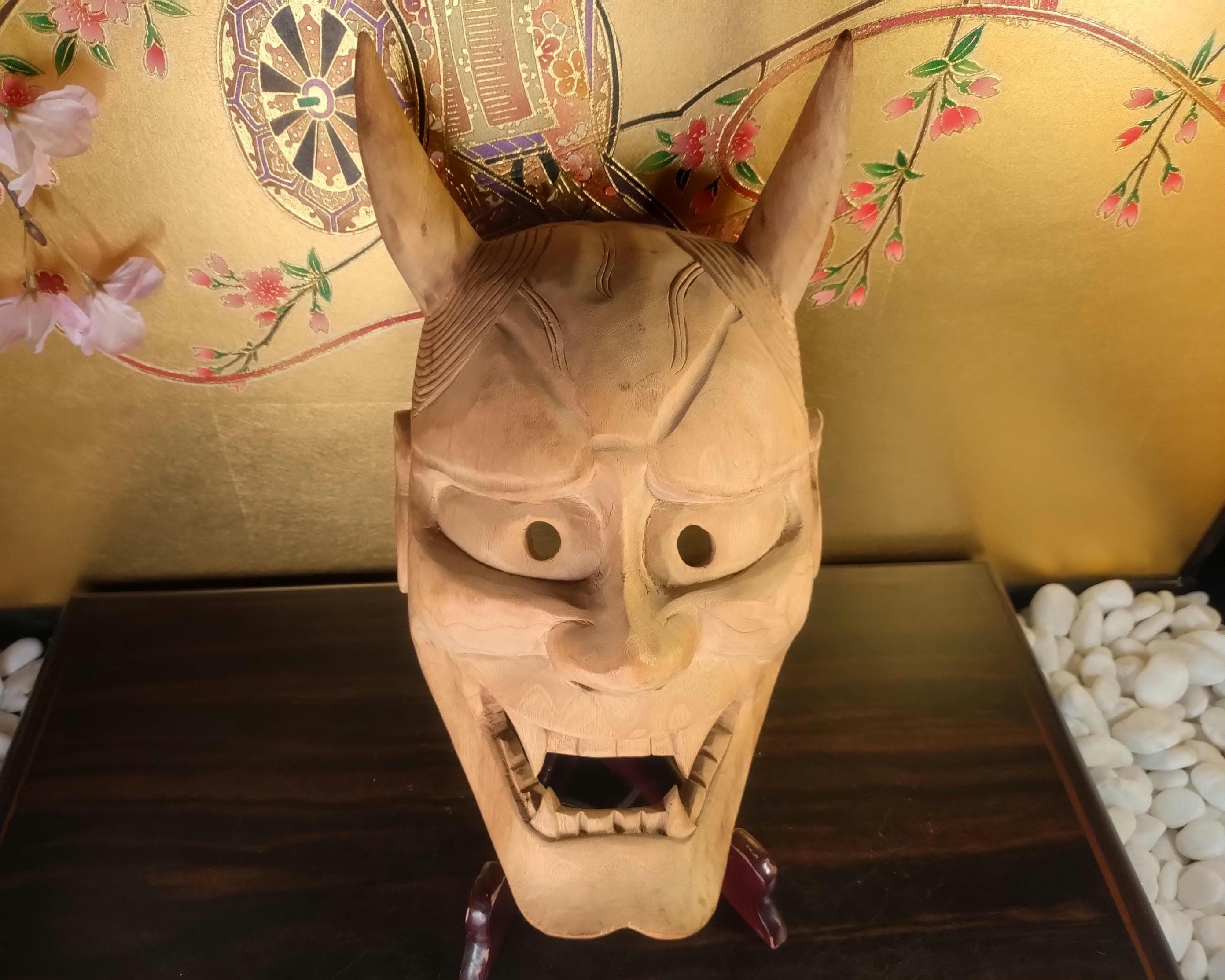 Hannya mask wood - Etsy 日本