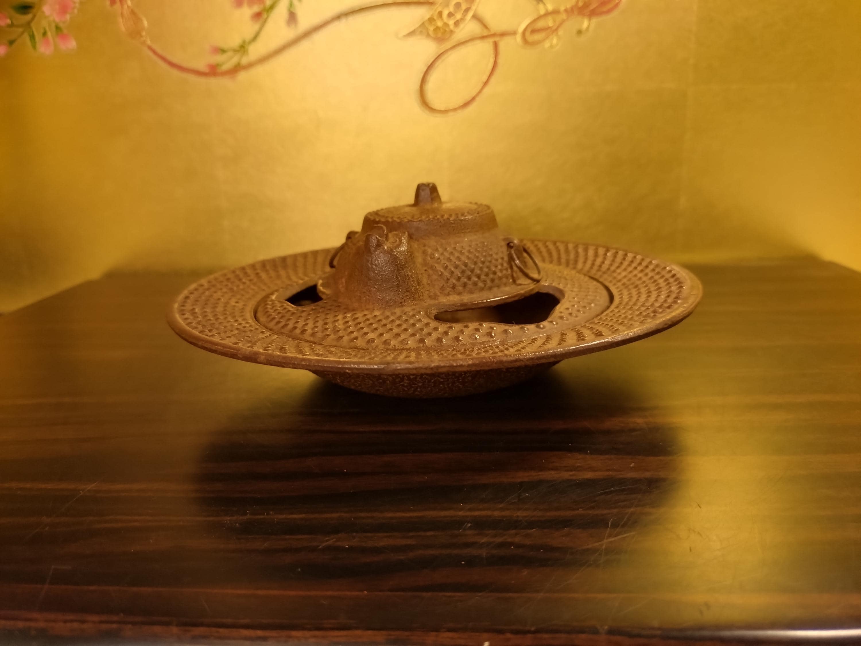 ヴィンテージ 岩鋳 南部鉄器 灰皿 |たぬきぶんぶく茶釜 鉄製香立て