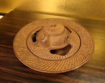 ヴィンテージ 岩鋳 南部鉄器 灰皿 |たぬきぶんぶく茶釜 鉄製香立て