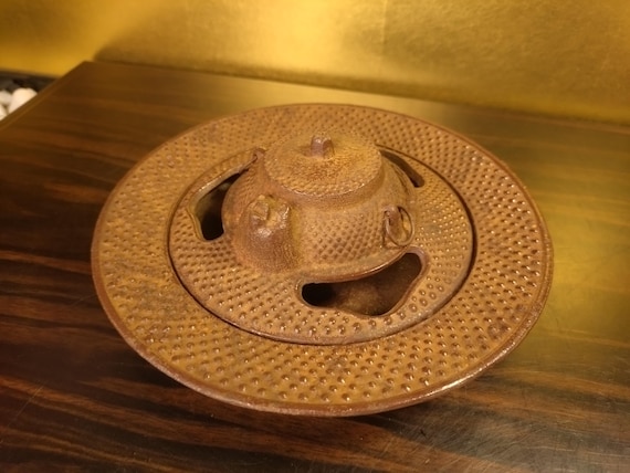 ヴィンテージ 岩鋳 南部鉄器 灰皿 |たぬきぶんぶく茶釜 鉄製香立て